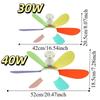 Dimmable LED Light Fan With Remote Control Electric Fan Ceiling Lamp Ceiling Fan Light  Living Room