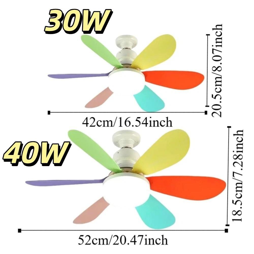 Dimmable LED Light Fan With Remote Control Electric Fan Ceiling Lamp Ceiling Fan Light Living Room