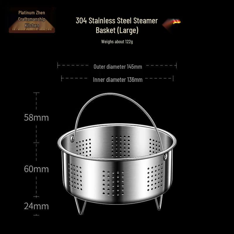 Bozhen Jiangchu 304 Stainless Steel Steamer Basket