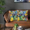 Pete The Cat 2 Pcs Square Pillowcase Pillow Cover Cushion Zip Decorative Comfort Throw Pillow For Home Living Room