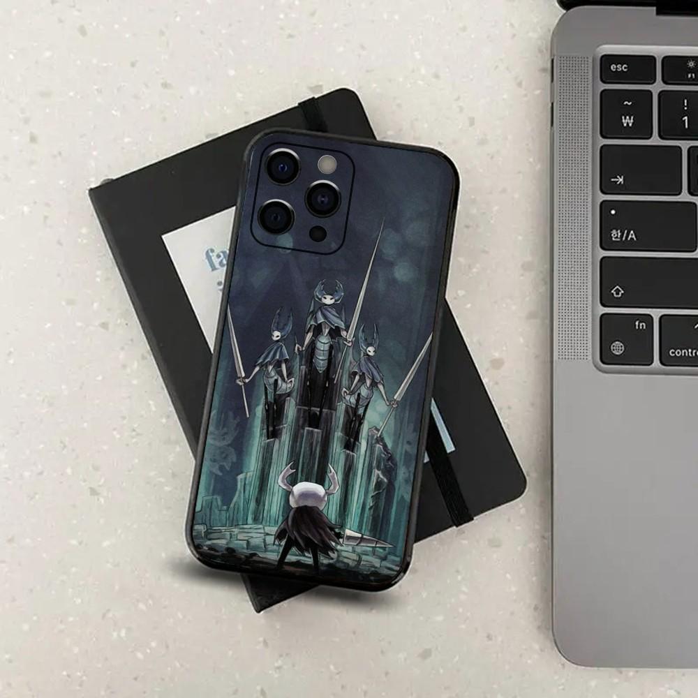 Game H-Hollow K-Knight Phone Case For Apple iPhone 15,14,13,12,11,Pro,X,XS,Max,XR,Plus,Mini Soft Black Cover