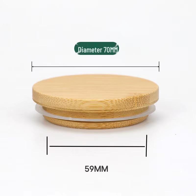 Bamboo Wood Lid for Glass Bottles and Jars
