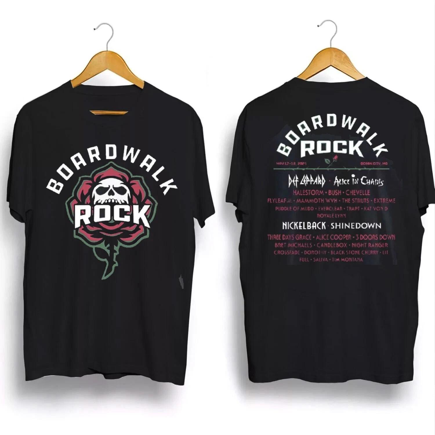 2026 Boardwalk Rock Festival Merch Tee For The Ocean City Md On May 17-18 TShirt S