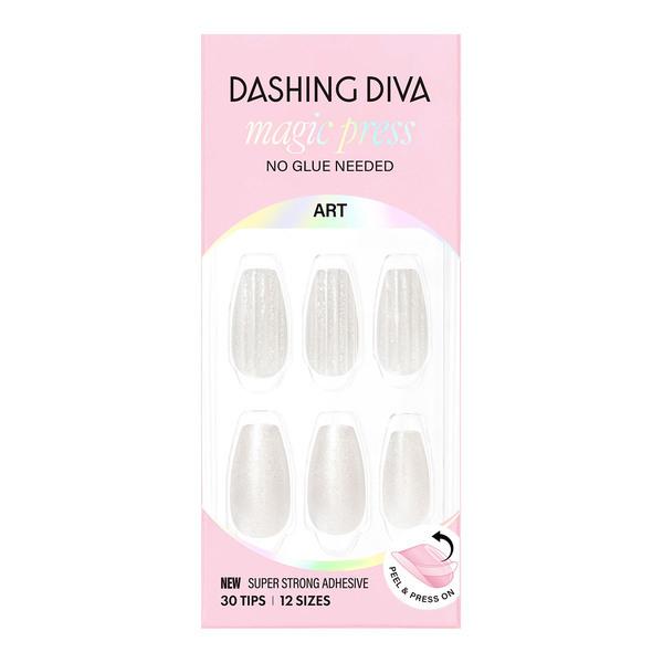 

DASHING DIVA Magic Press Nail/Pedi 62 types Glass White