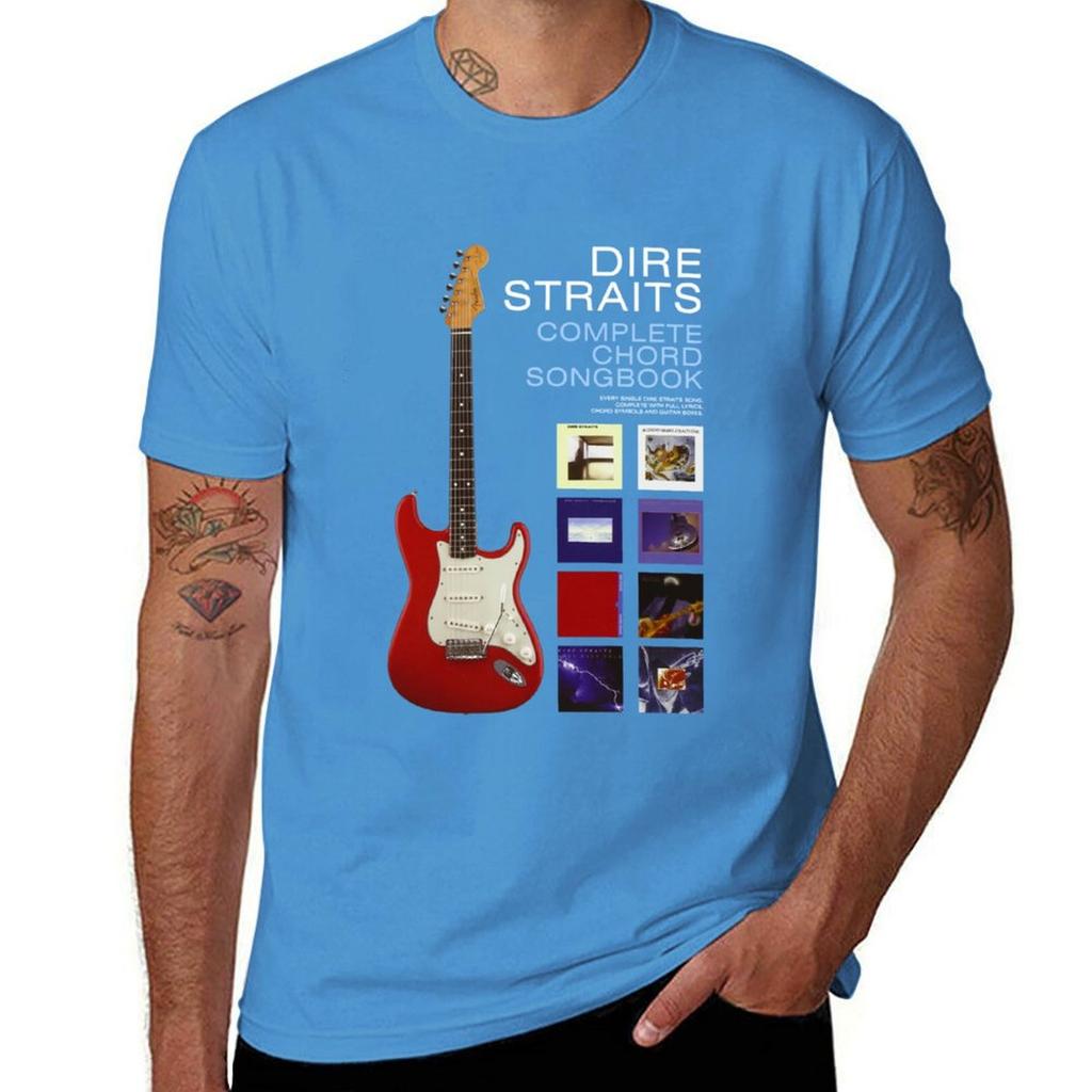 Cancionero Completo De Acordes De Dire Straits Camiseta Clásica T-Shirt Customizeds Hippie Clothes Men T Shirt