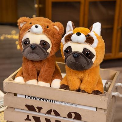 Cute Stuffed Simulation Dogs Plush Sharpei Pug Lovely Puppy Pet Toy Plushies Animal Doll Boys Girls Birthday Xmas Gifts