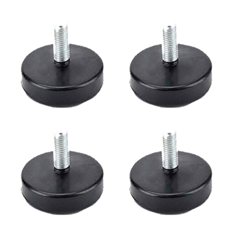 4Pcs Adjustable Furniture Leg Pad Screw In Foot Mat Table Chair Leveling Foot Pad Fitness Equipment Shock Absorption Pad
