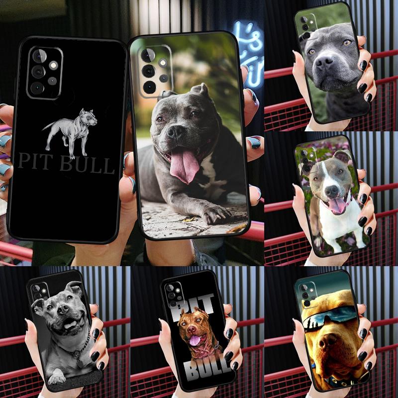 Pit Bull Lovely Dog Pitbull Case For Samsung Galaxy A16 A05 A06 A55 A35 A15 A53 A33 A13 A22 A32 A52 A14 A34 A54 Cover