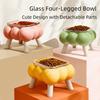 Detachable Cat Food Water Bowl Anti Vomiting Pet Four Legged Bowl Dog Feeding Station  Pet Supplies