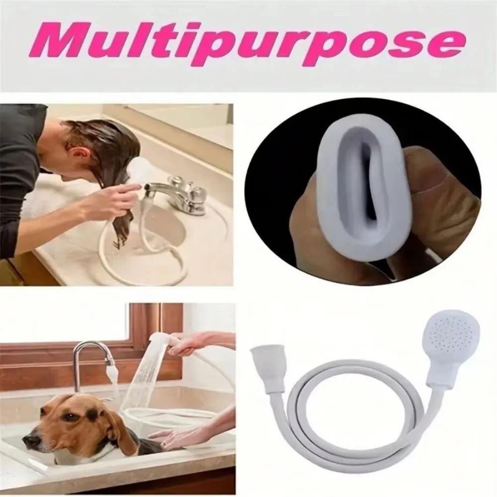 360° Rotation Pet Washing Spray Rubber Hose Pet Shower Sprinkler Hose Dog Shower Head  Pet Bathing
