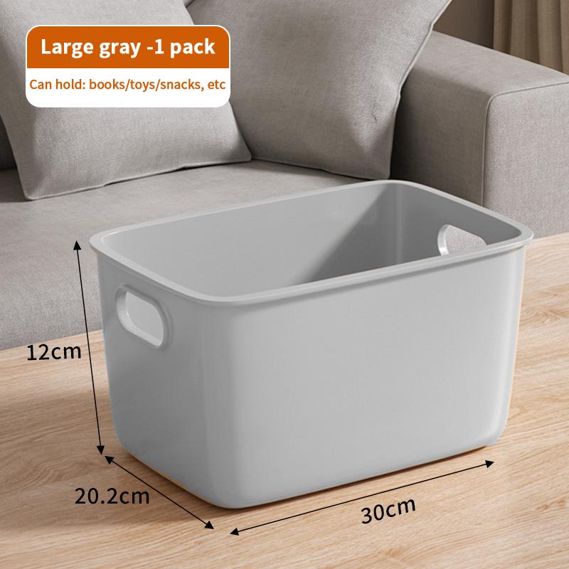Desktop Storage Box Dormitory Sundries Plastic Cosmetic Storage Box Bathroom Kitchen Sorting Storage Basket Bins