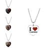 Trendy Heart Shaped Necklace For Vampire Diaries Fans Stunning Alloy And Glass Pendant