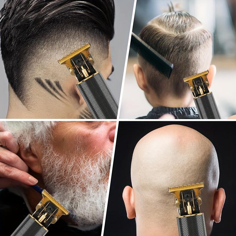 Kit Tondeuses et Tondeuses à Cheveux Professionnelles Vintage, Ensemble Rechargeable Sans Fil pour Coupe de Cheveux et Toilettage pour Hommes, Tondeuse à Barbe Avec