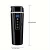 12V/24V Beheizbarer Smart-Becher für das Auto Mit Temperaturregelung Edelstahl Elektrischer Wasserbecher Wasserkocher Kaffee Milch Erwärmt Fahrzeugzubehör