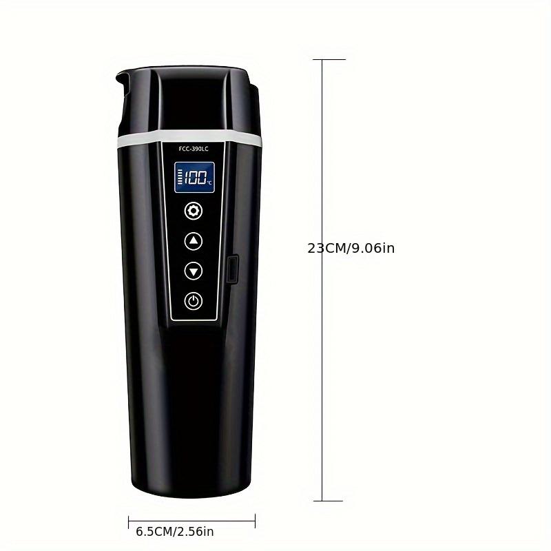 12V/24V Beheizbarer Smart-Becher für das Auto Mit Temperaturregelung Edelstahl Elektrischer Wasserbecher Wasserkocher Kaffee Milch Erwärmt Fahrzeugzubehör