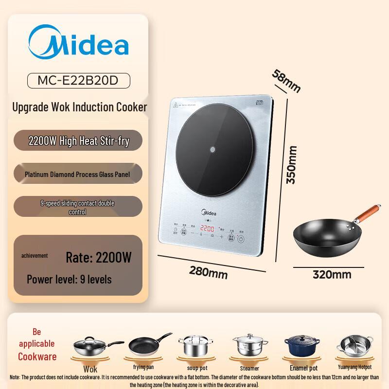 Midea Platinum Series Induction & Ceramic Cooker