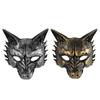 Half Face Halloween Mask Animal Cosplay Mask Punk Masquerade Mask  Men