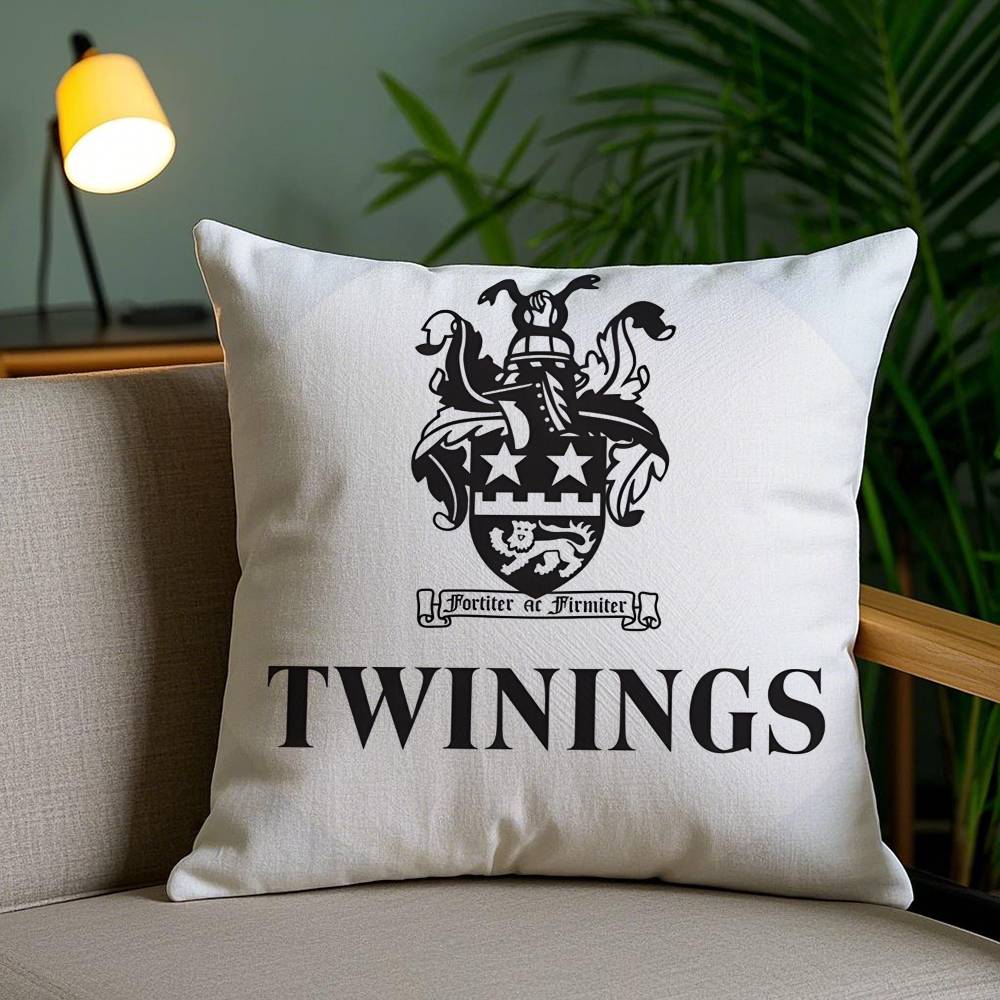 

Elegant Red Twinings-T Pillow Case Anti-dustmite Pillowcase Invisible zipper silky short plush Sofa cushion cover 12x12Inch