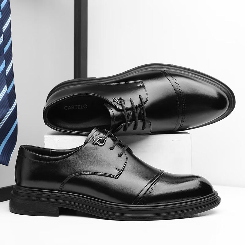 Cartelo Men's Formal Leather Derby Shoes