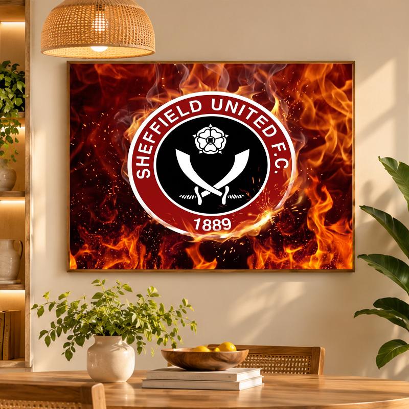 5D Diamond Painting Sheffield United Football DIY Full Drill Diamond Art Kit Home Decoration