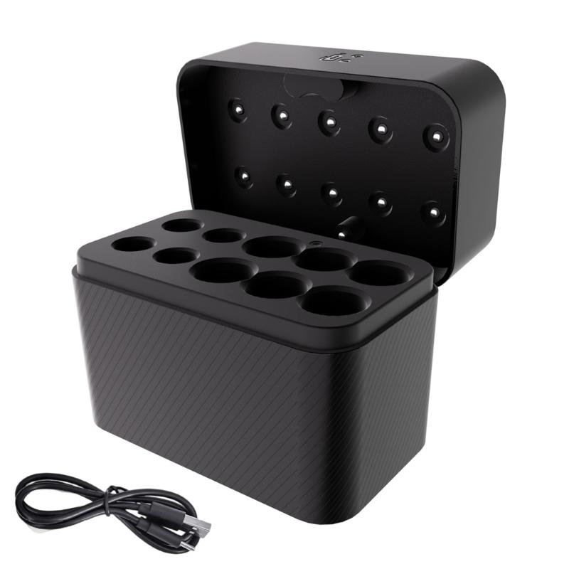 Battery Charging Case Storage Organiser For 2A 3A Rechargeable Batteries Type C Portable Charging Anti Slip Design