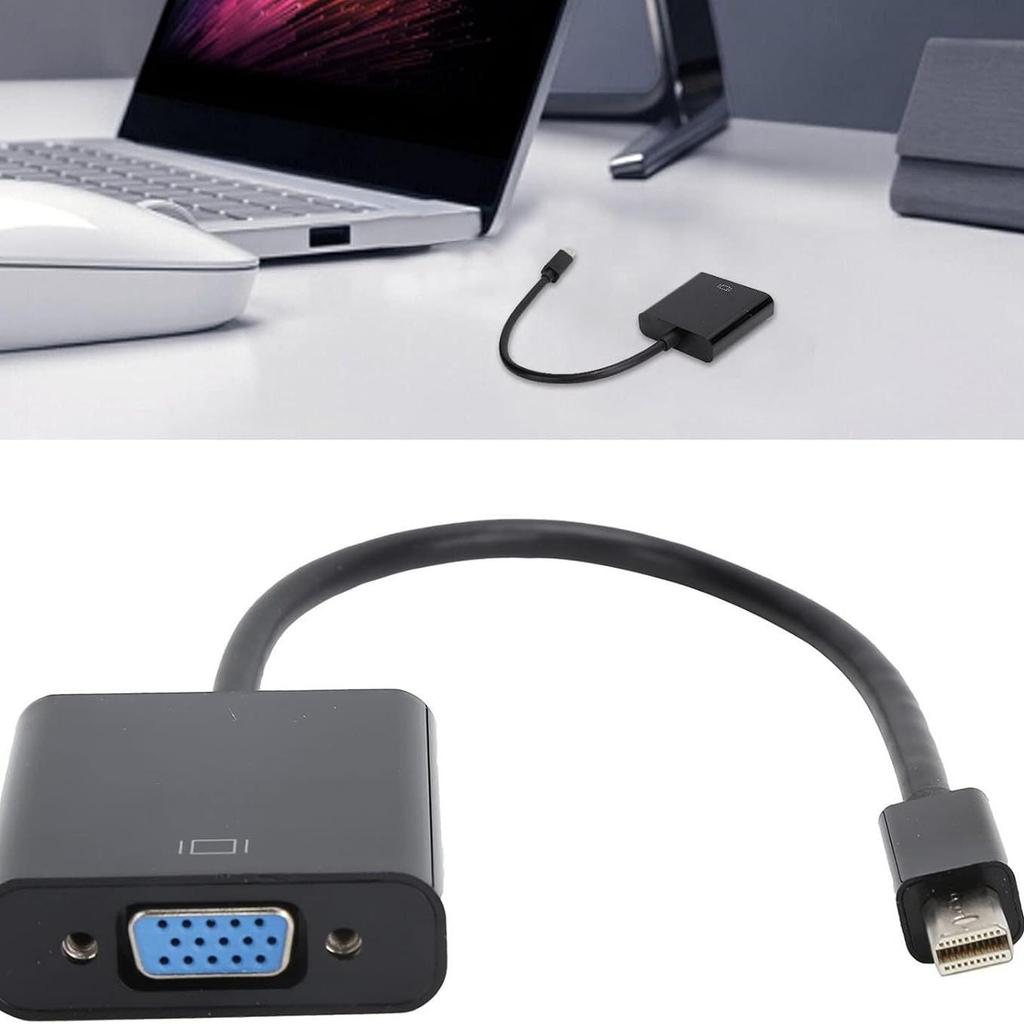 Mini DP To VGA Converter: Thunderbolt Adapter for Projector/Monitor