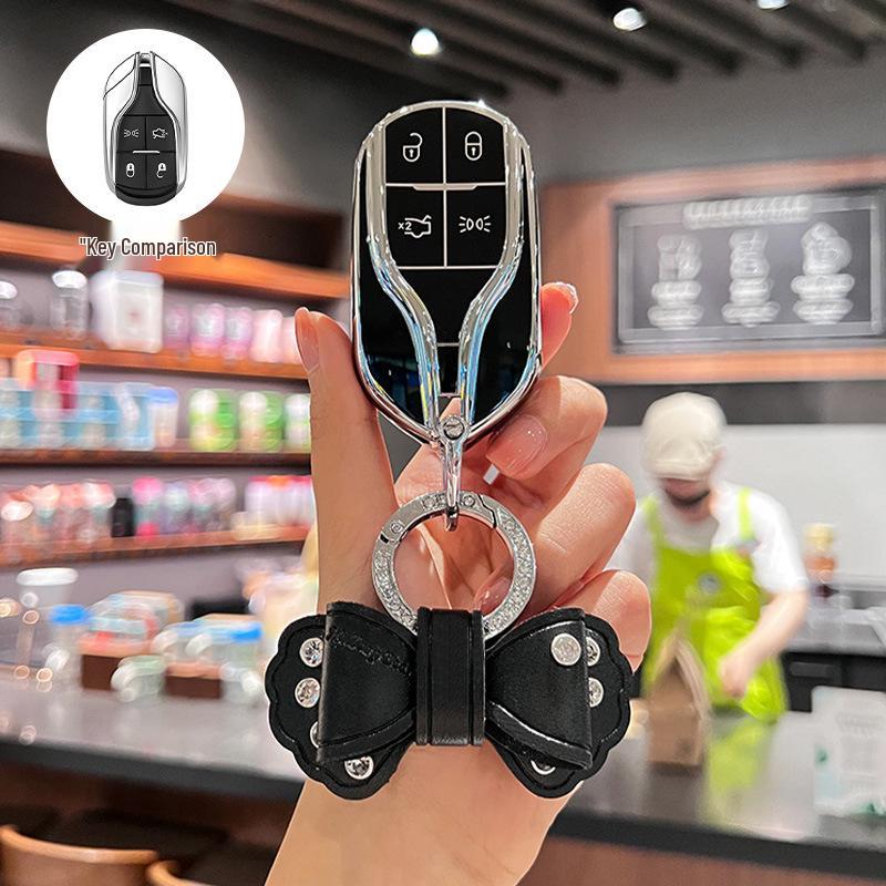 Maserati Key Case Compatible with Ghibli, Levante, GT Models - Premium Shell Buckle