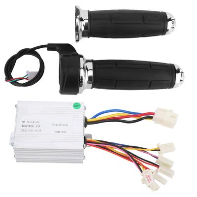 12V500W Bike Throttle Grips Brush Controller AntiSlip Plating Handle Electric Bike Accessory
