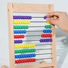 Wooden Abacus for Students - 10 Rows Soroban Frame for Math Teaching, Mental Arithmetic, Addition & Subtraction