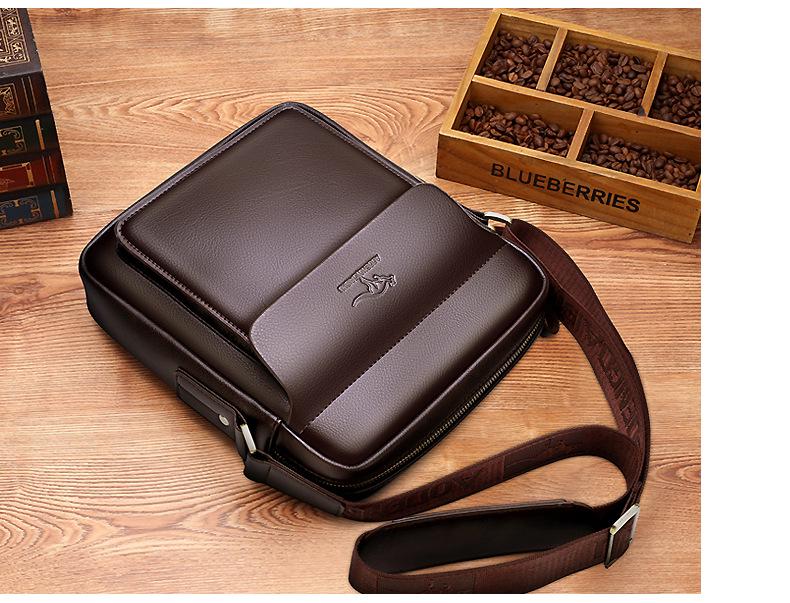 Kangaroo Men's Crossbody Bag - Single Shoulder Bag for Business Travel and Casual Wear
