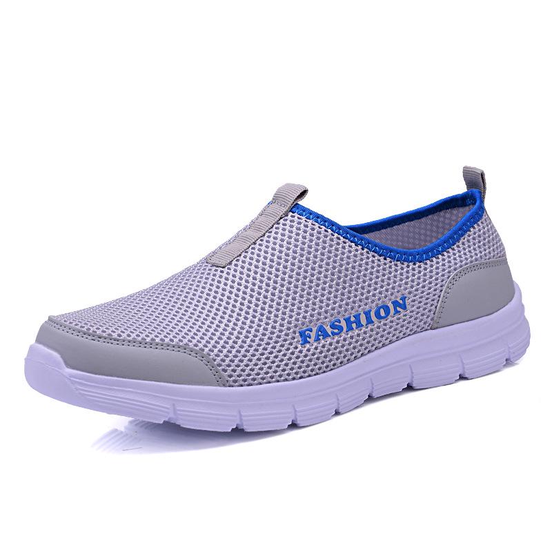 Plus Size Men's Breathable Mesh Slip-On Shoes - Lightweight, Casual, and Perfect for Summer