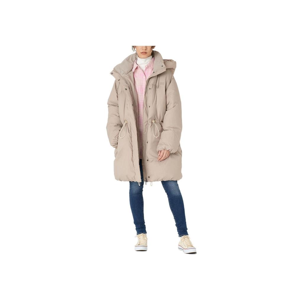 Levis Fw22 Solid Color Drawstring Hooded Down Jacket Women Jackets Lotus-Pink A3257-0002