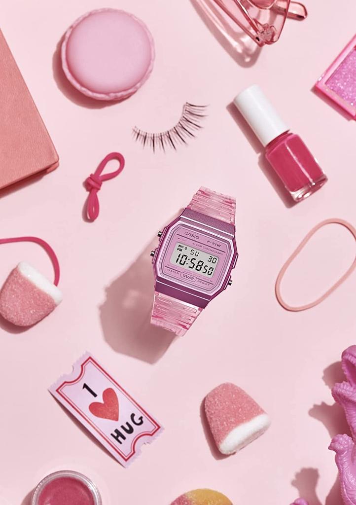 Casio Digital Quartz Watch F-91WS-4 Unisex Clear Pink [Parallel Import]