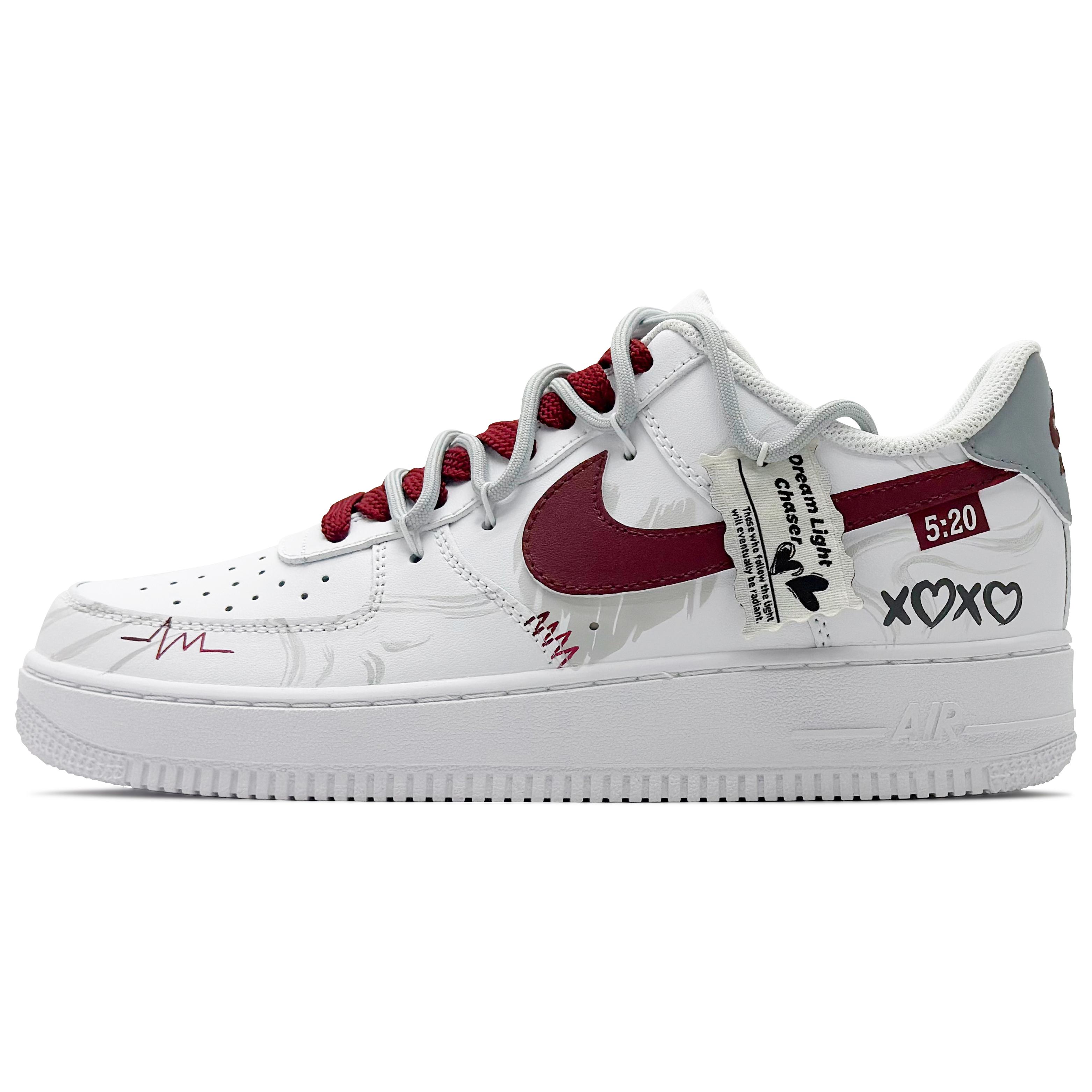 

Nike Air Force 1 Low top Skateboard Shoes Men s White Blue Red CW2288-111(Team260-QD) 42.5