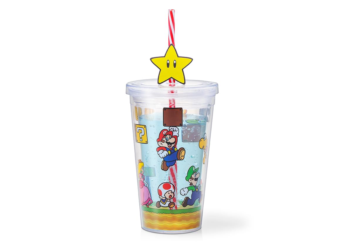 

Super Mario Straw Tumbler (Mario Characters)