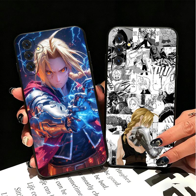 F-Fullmetal A-Alchemist Anime Soft Phone Case for Samsung A17 A37 A57 A16 A26 A36 A56 A15 A25 A35 A55 A14 A24 A34 A54 A13 A23 A3