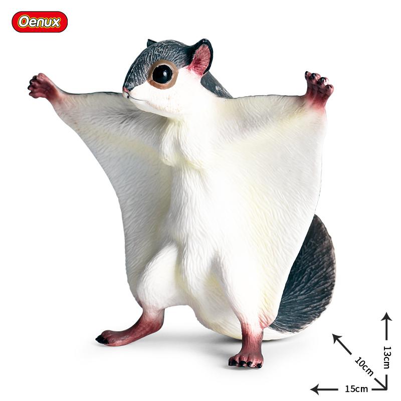 Oenux Simulation Wild Muroid Animal Squirre Mouse Sugar Glider lMarmot Rat Chinchilla Model Action Figures Lovely PVC Kids Toy