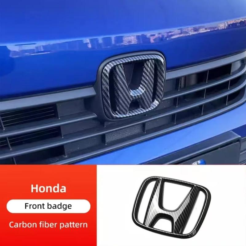 ZAG1 Honda Car Logo ABS Auto Front Grille Emblem Trunk Sticker Accessories For Honda Accord Civic 8th 9th 9.5th 10th 11th Generation