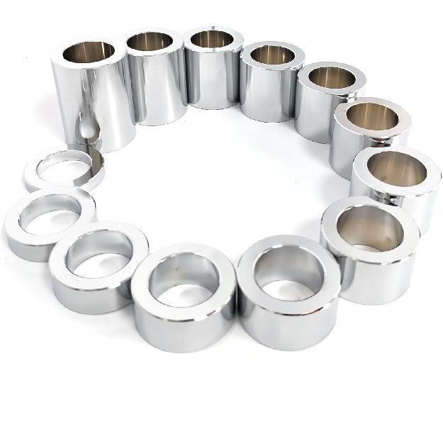 13 PCS CNC Billet Wheel Axle Spacer Kit I.D. 1.0'' - O.D. 1-1/2" for Harley Bobbers and Choppers (Chrome)