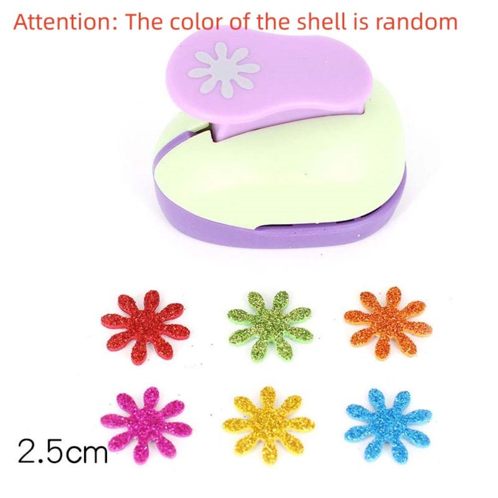 7*6*4cm Flower Furador Random Color DIY Embossing Punches DIY Paper Cut Puncher  for Card