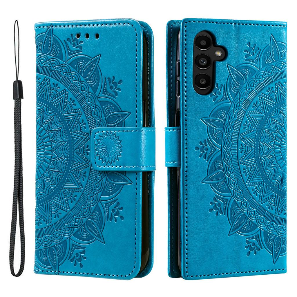 For Samsung Galaxy M55 5G/C55 5G/F55 5G   Phone Cases Full Protection Leather Wallet Phone Cover with Strap