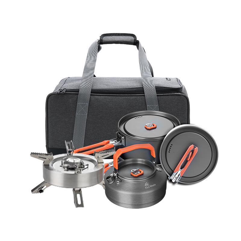 Набор туристических горелок и посуды FIRE-MAPLE Taotie Qingtian Stove + Feast 4 + Storage Bag L