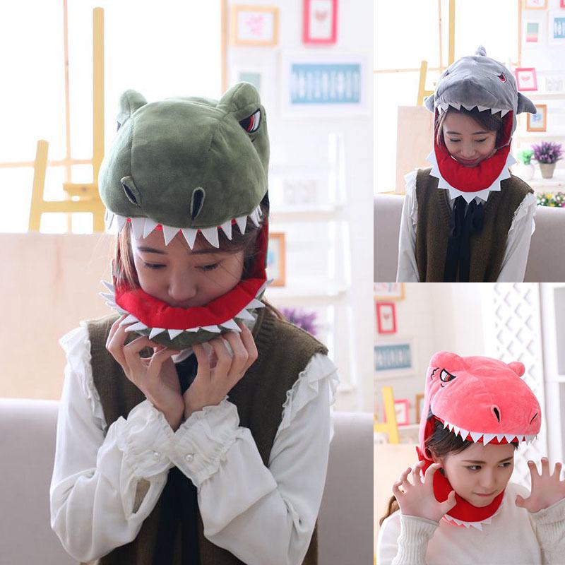 Buy Cute Short Plush Dinosaur Headgear Costume Cap Photo Props at ...