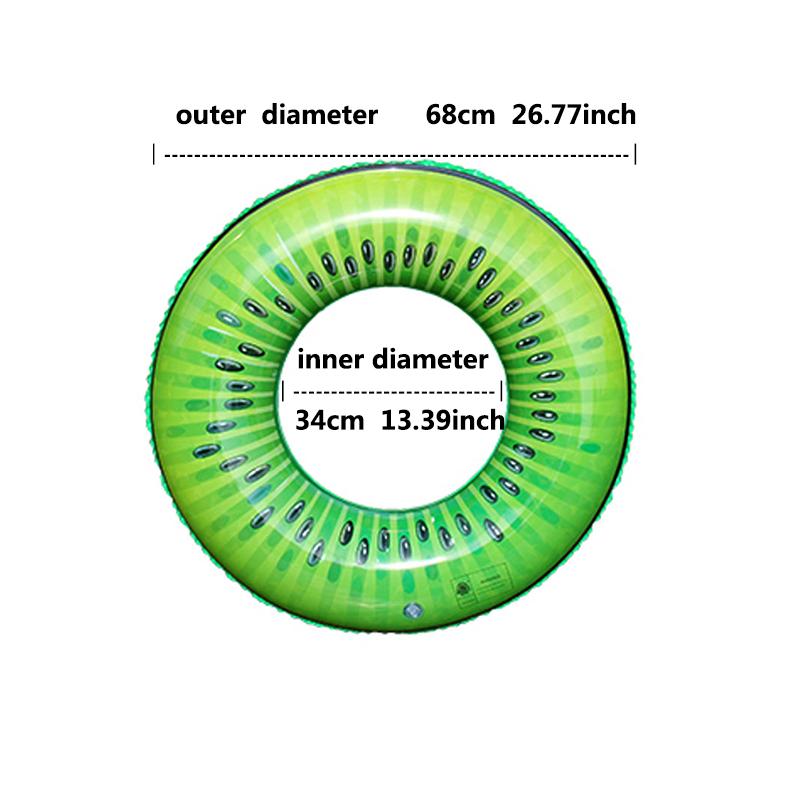 1 st frukt kiwi frukt tryckt uppblåsbar badring barn vuxen strand vattenlek leksak utrustning