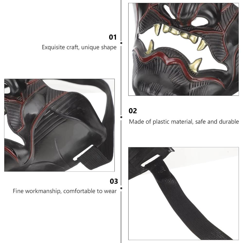 Plastic Game Ghost of Tsushima Mask Durable Halloween Party Prop Masquerade Anime Tengu Carnival