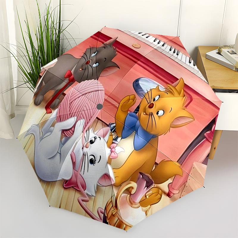 

Maria cat Themed Travel Umbrella-8 Ribs Automatic Opening and Closing, Portable Folding Design, Compact and Stylish Umbrella Suitable for Ou