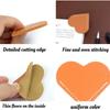 6pcs Leather Heart-Shaped Bookmarks Cute Corner Book Accessory for Reading Enthusiasts Women's Desk Organizer Gift