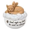 Ubia Memorial Case Angel Cat, 11.5 X 11.5 X 12 Cm, Doll Figurine, Animal Ornament, Garden Decoration, Realistic, Cute Cat, H20140-4