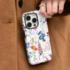 Source Factory Color Floral Heat Transfer Double-layer Film Magnetic Suction Apple 17 Mobile Phone Case Magsafe Protective Case