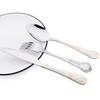 16Pcs Silver Cutlery Set Knives Fork Coffee Spoon Dinnerware Western Stainless Steel Tableware Flatware Set Silverware Kitchen Kit